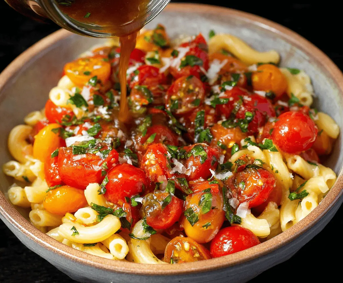 Easy Marinated Cherry Tomato Pasta Recipe