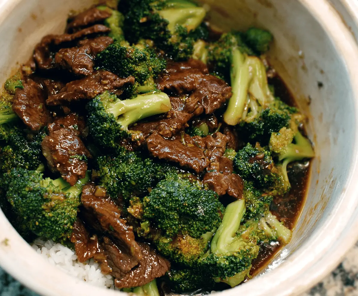 Easy Crock Pot Beef and Broccoli Recipe