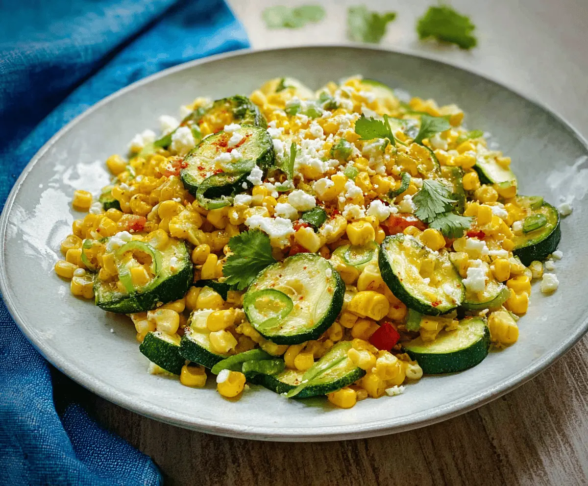 Easy Mexican Zucchini and Corn Side Dish