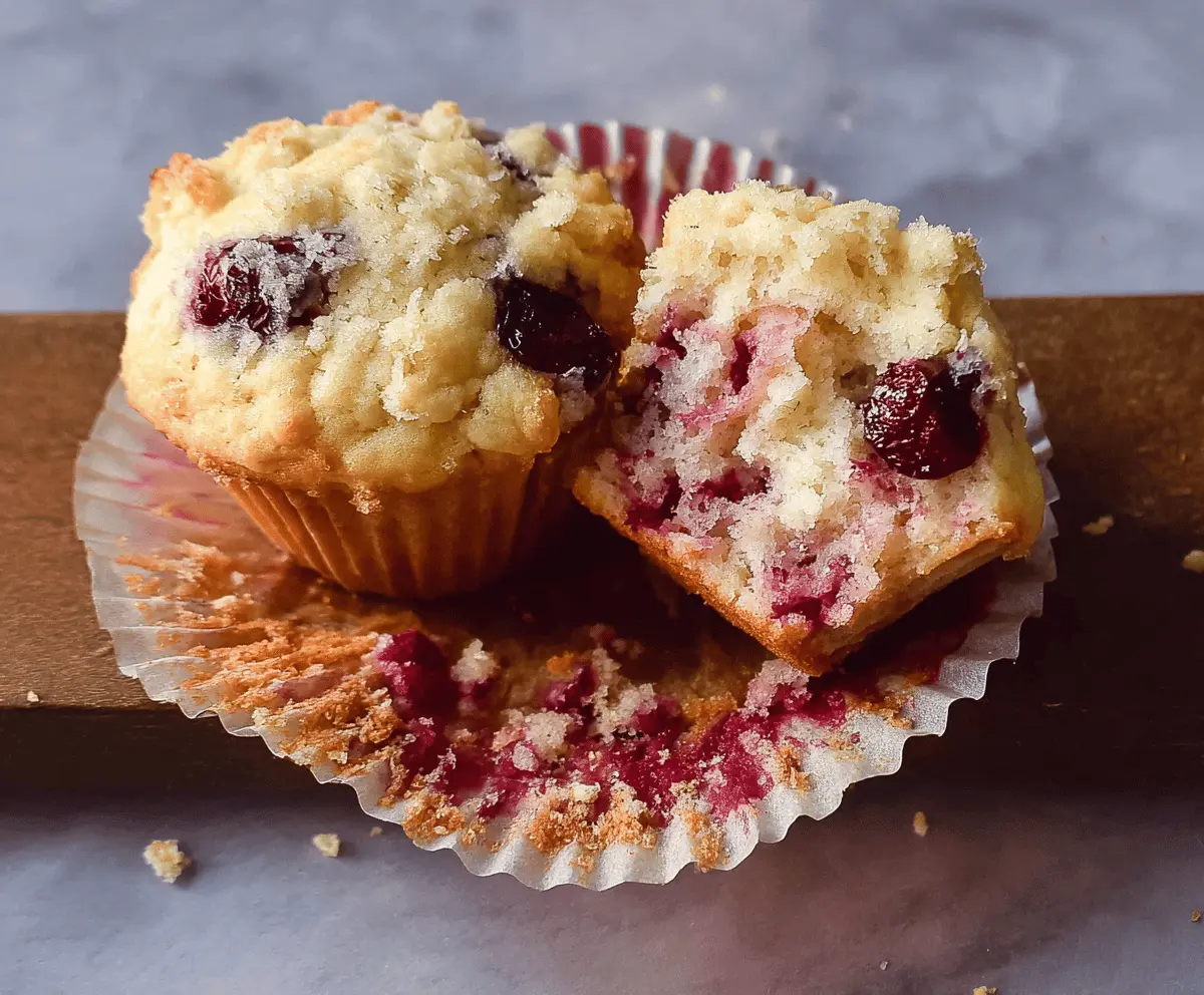 Fresh Cherry Muffins with Olives and Thyme