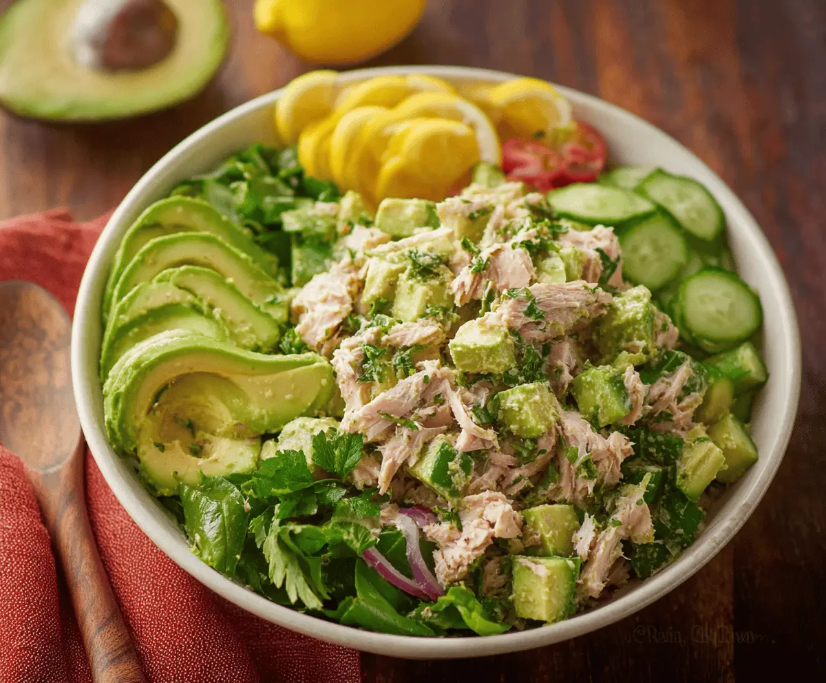 Creamy Avocado Tuna Salad Recipe for Quick Lunch