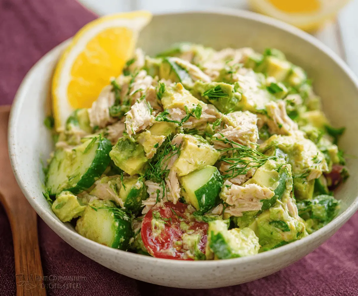 Creamy Avocado Tuna Salad Recipe for Quick Lunch