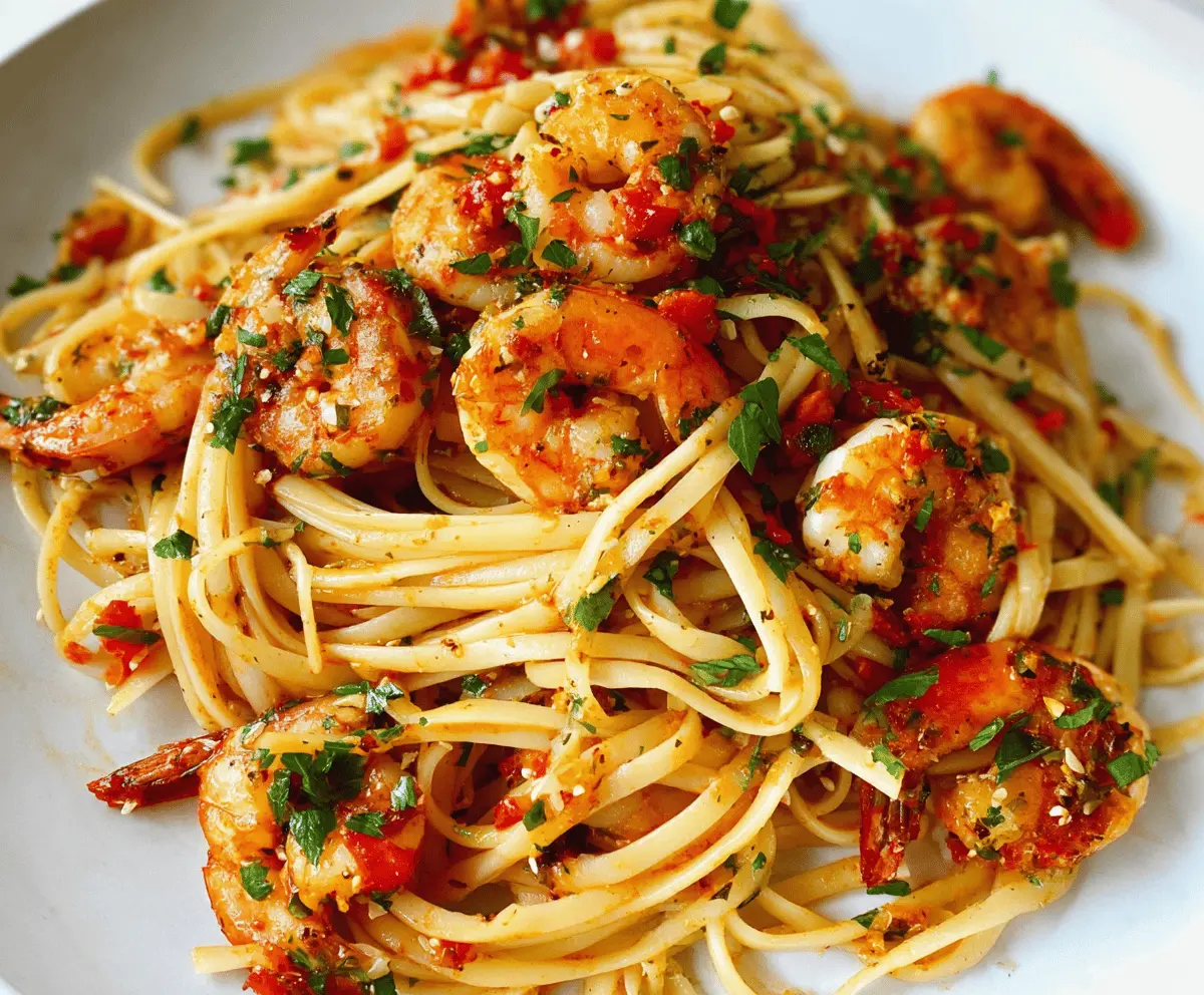Easy Chilli Garlic Prawn Pasta Recipe