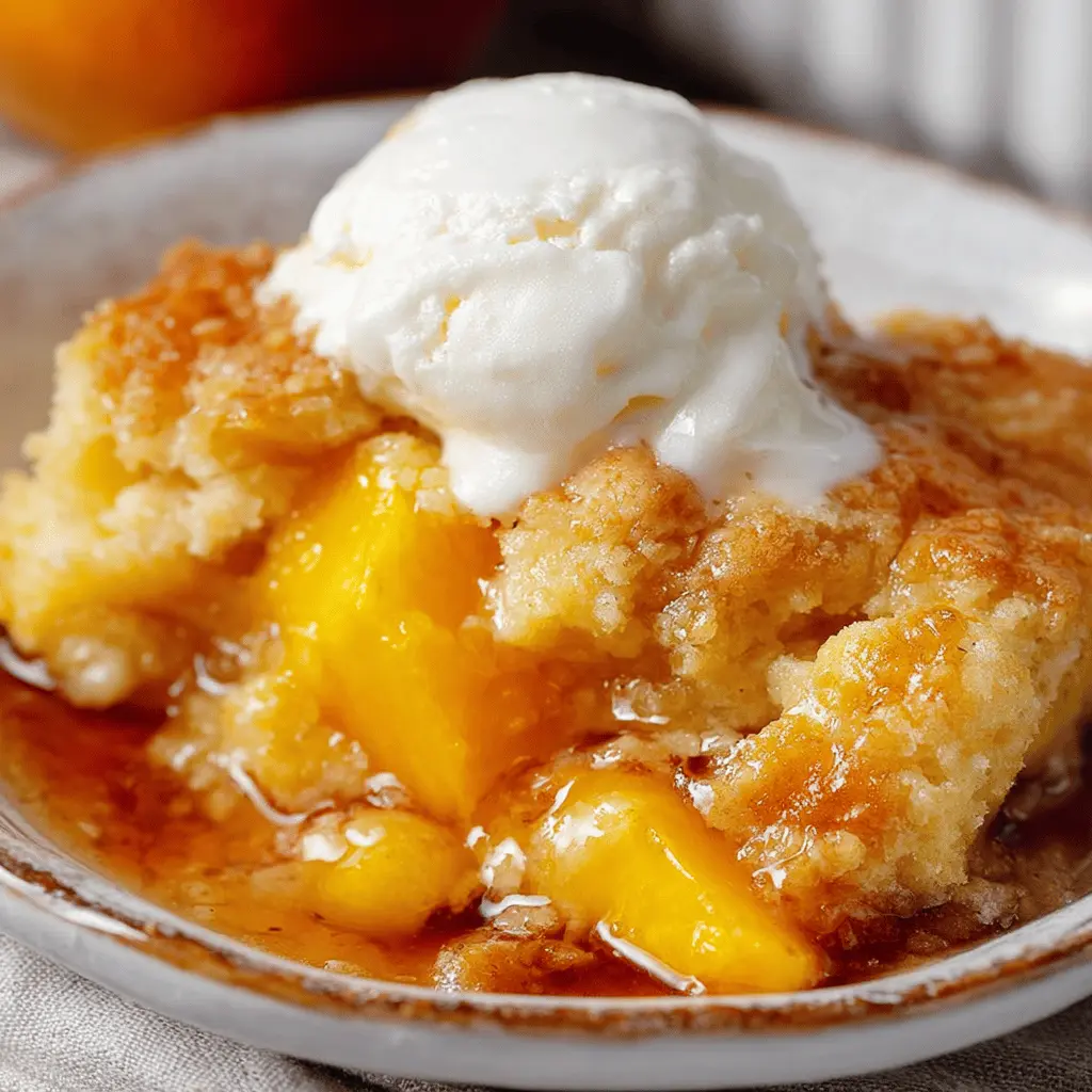 Easy Canned Peach Cobbler Recipe for Beginners