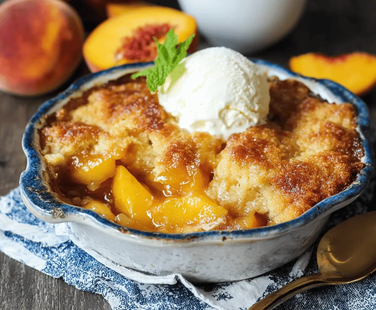 Classic Oven-Baked Peach Cobbler Recipe