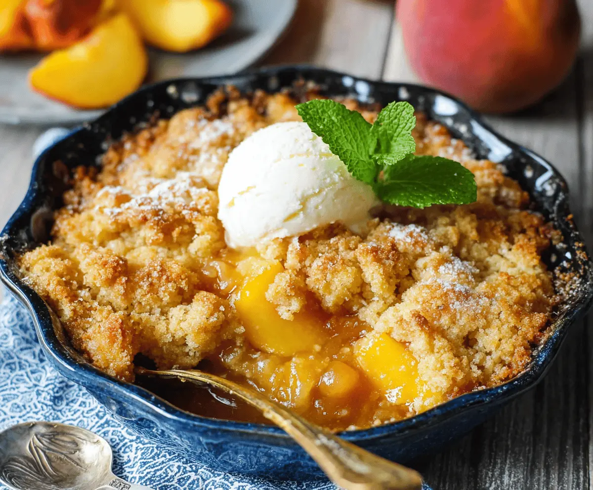 Classic Oven-Baked Peach Cobbler Recipe