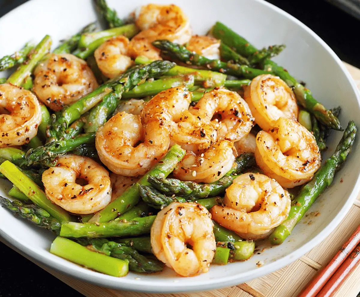 Healthy Shrimp and Asparagus Stir Fry Recipe