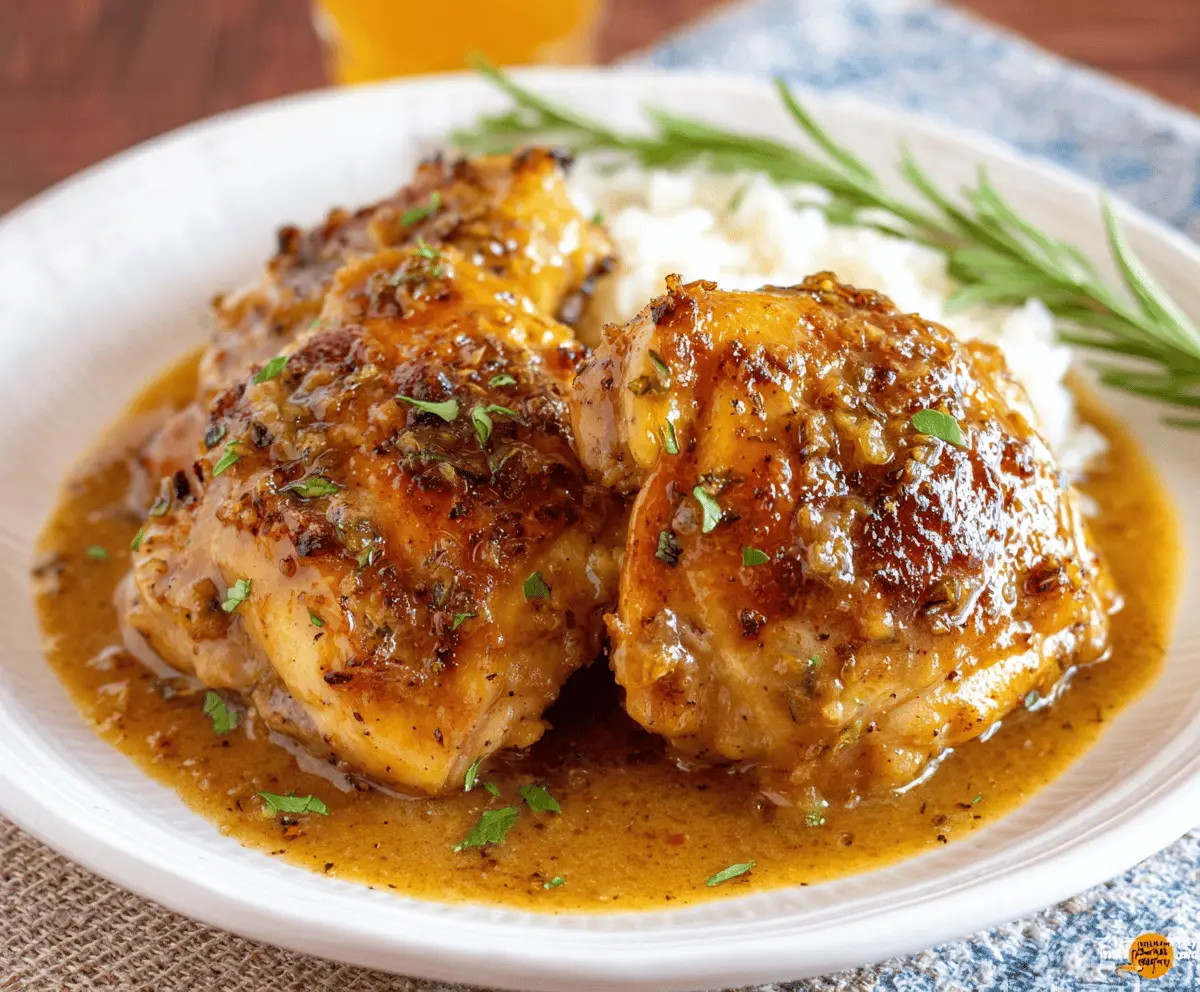 Easy Crockpot Chicken Thighs with Creamy Gravy