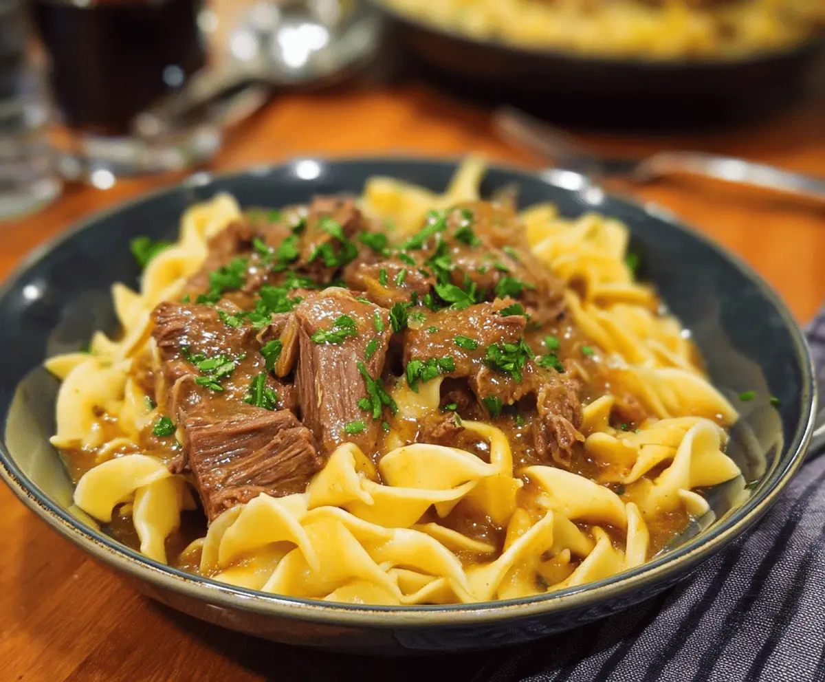 Grandma's Classic Beef and Noodles Recipe