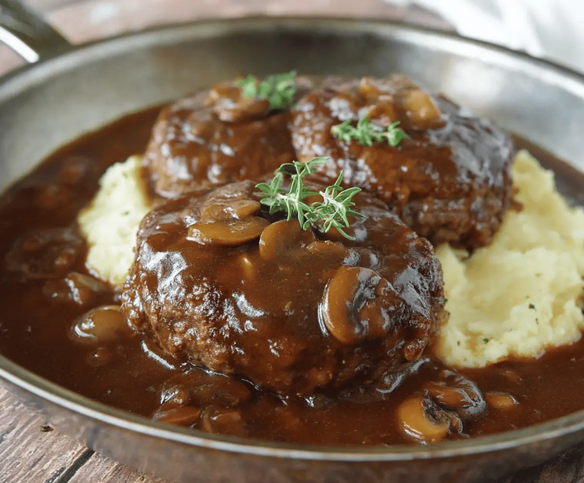 Easy Classic Salisbury Steak Recipe for Dinner