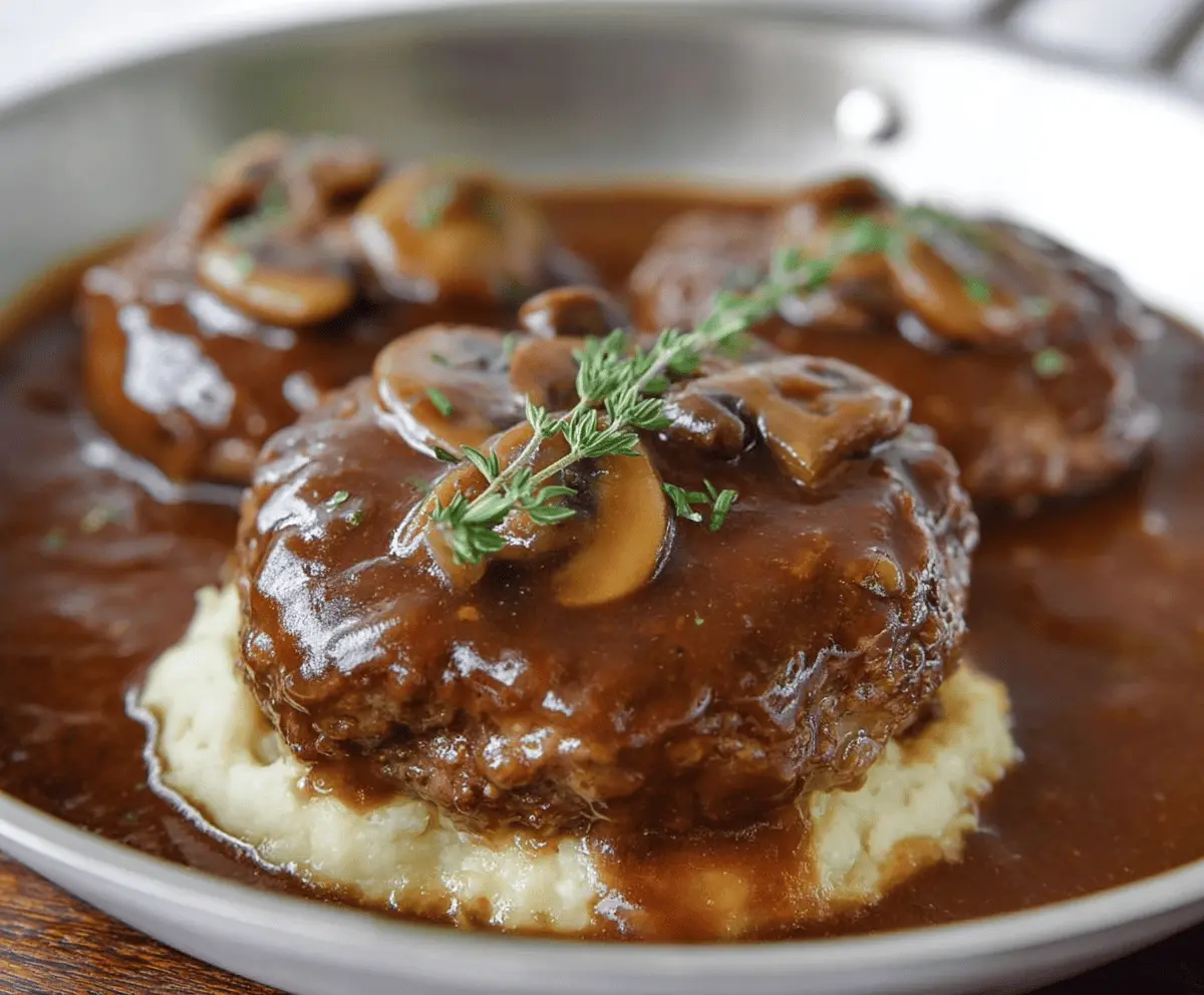 Easy Classic Salisbury Steak Recipe for Dinner