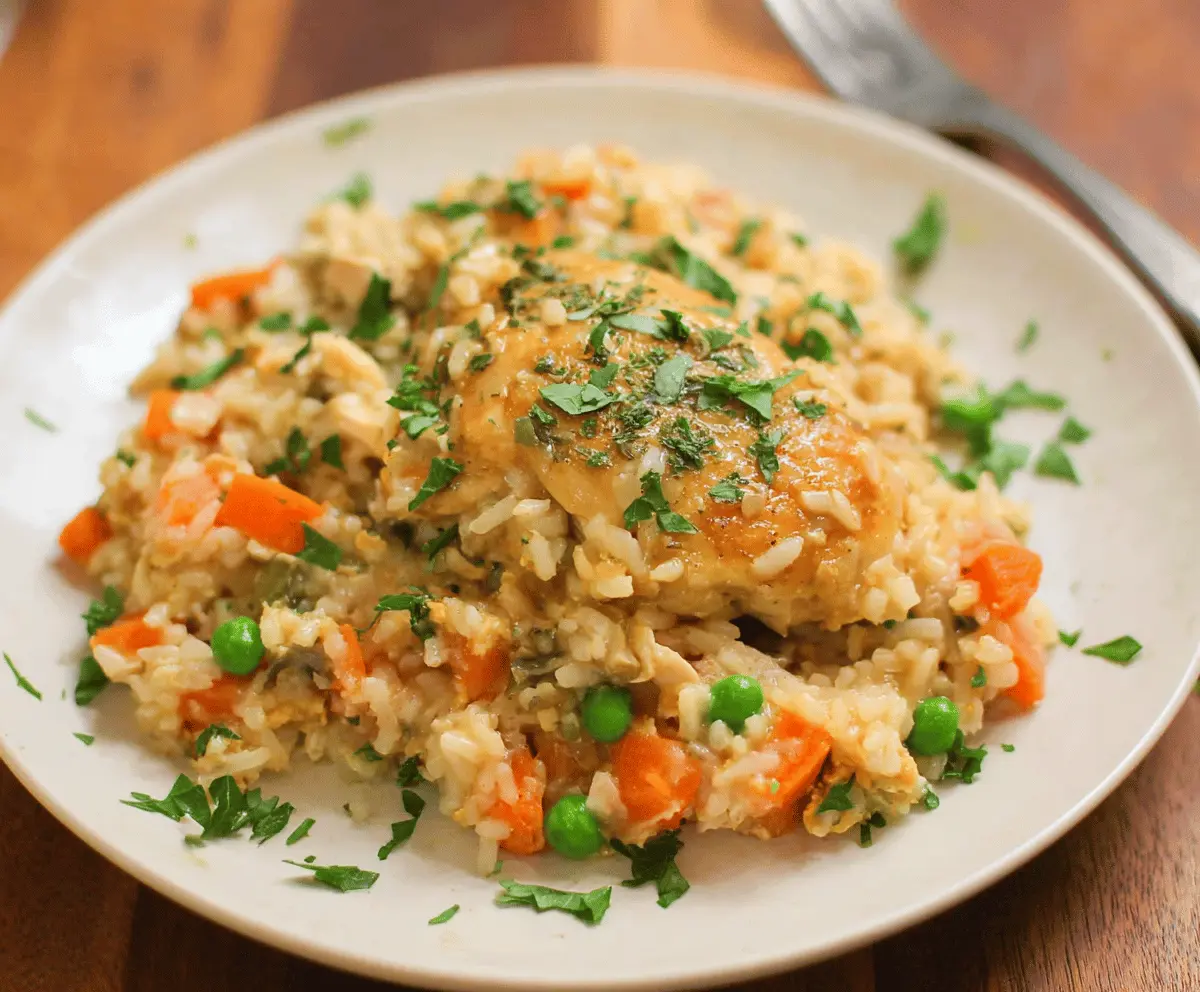 Easy Crock Pot Chicken and Rice Recipe
