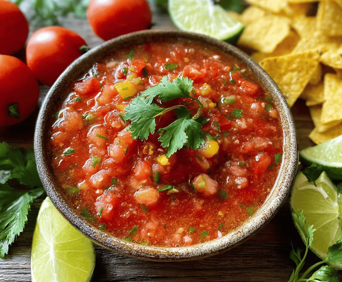 Fresh Tomato Garden Salsa Recipe for Summer