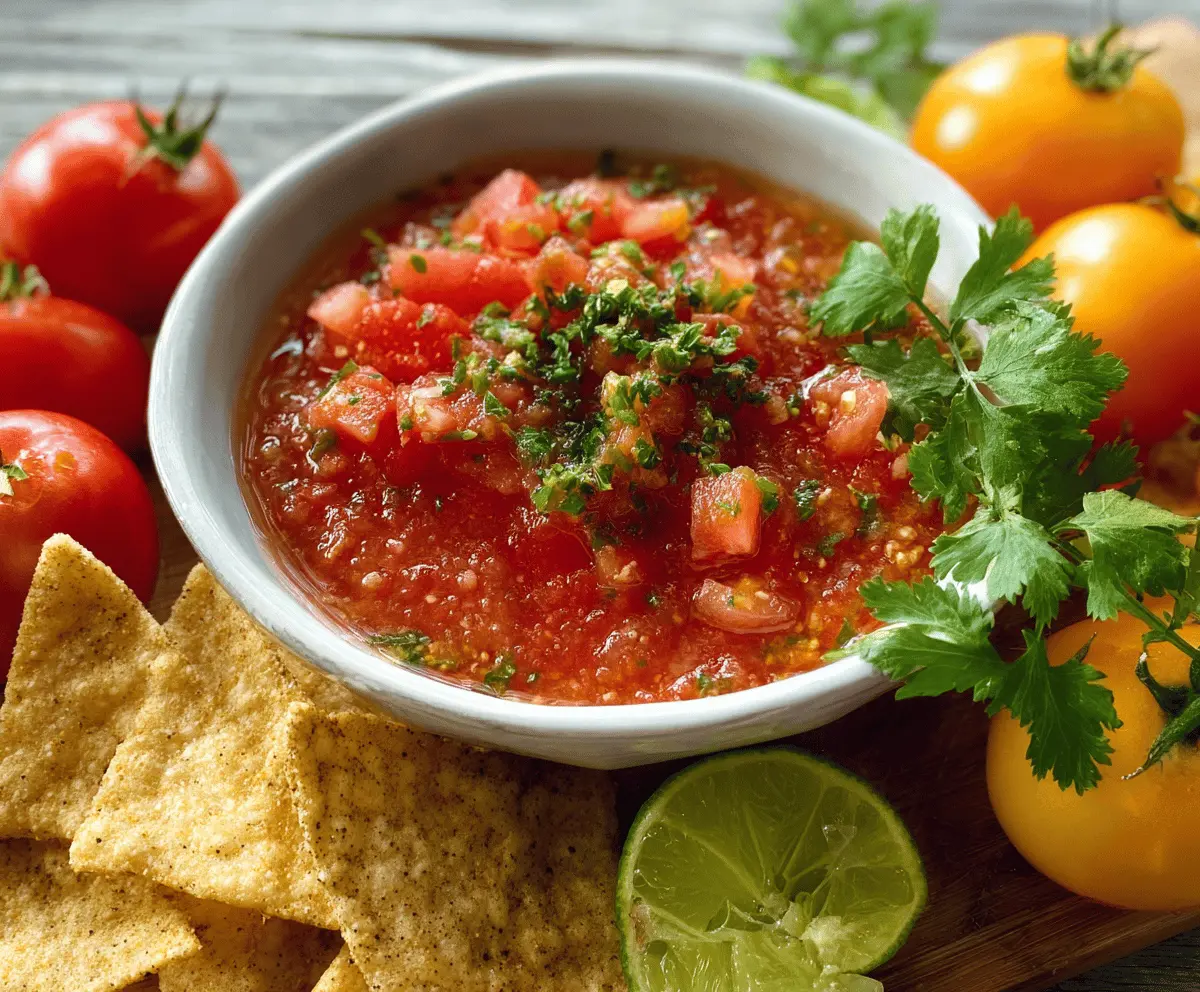 Fresh Tomato Garden Salsa Recipe for Summer