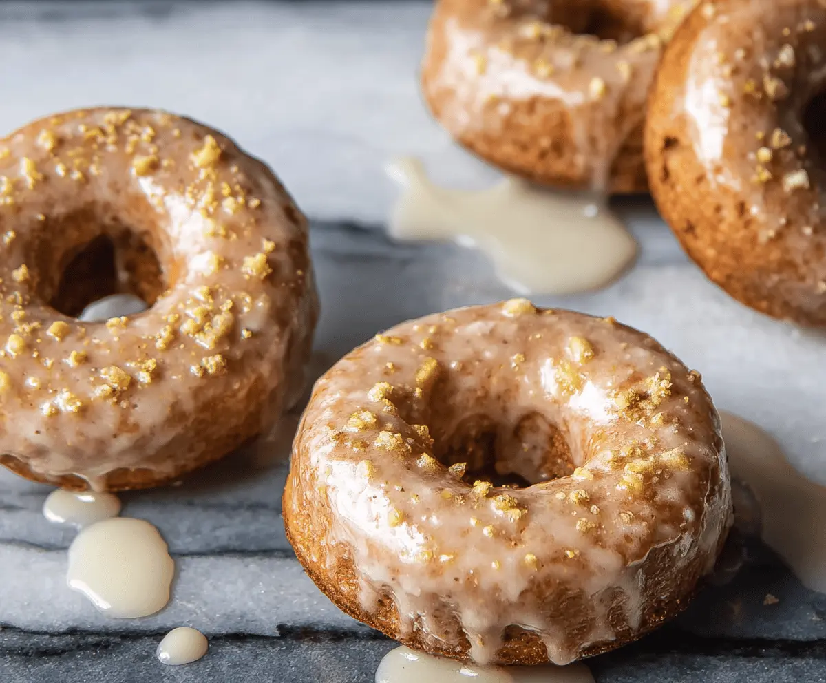 Baked Apple Donuts with Glaze