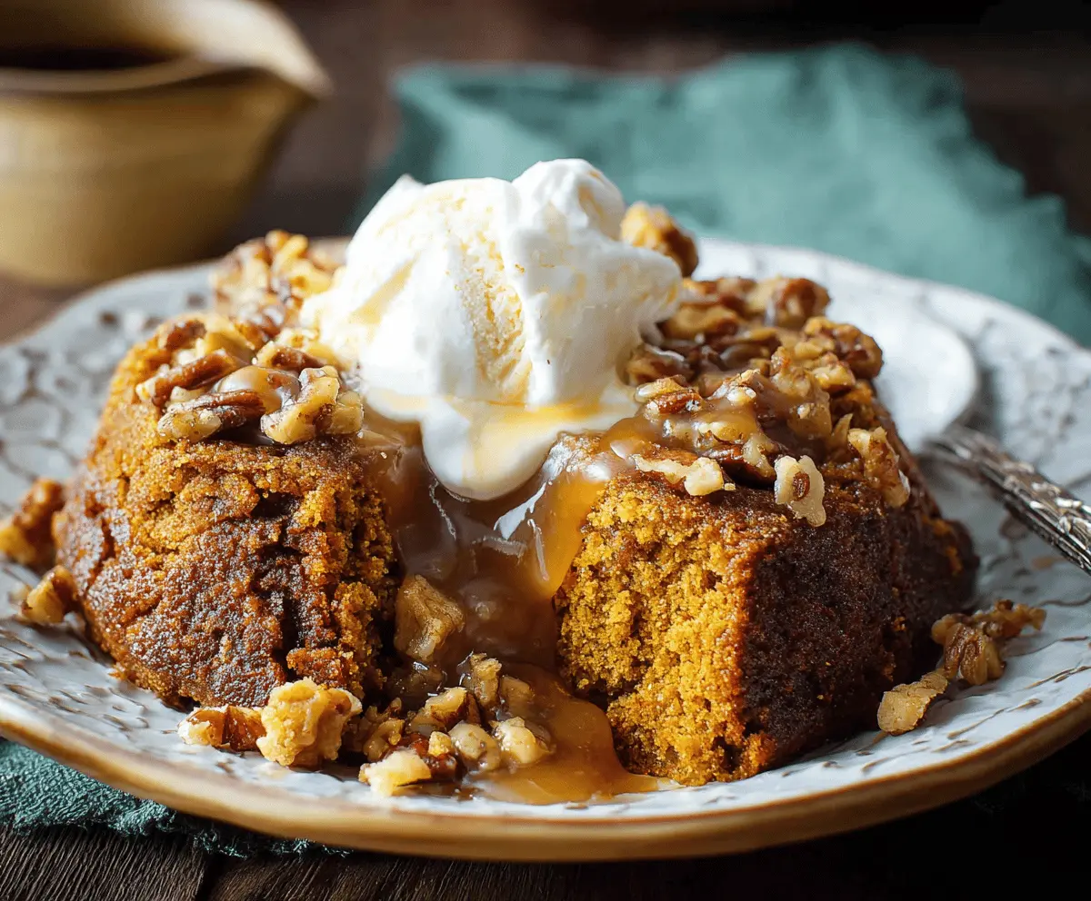 Classic Crockpot Pumpkin Spice Cake