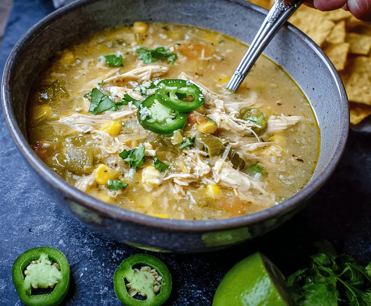 Green Chili Chicken Chili