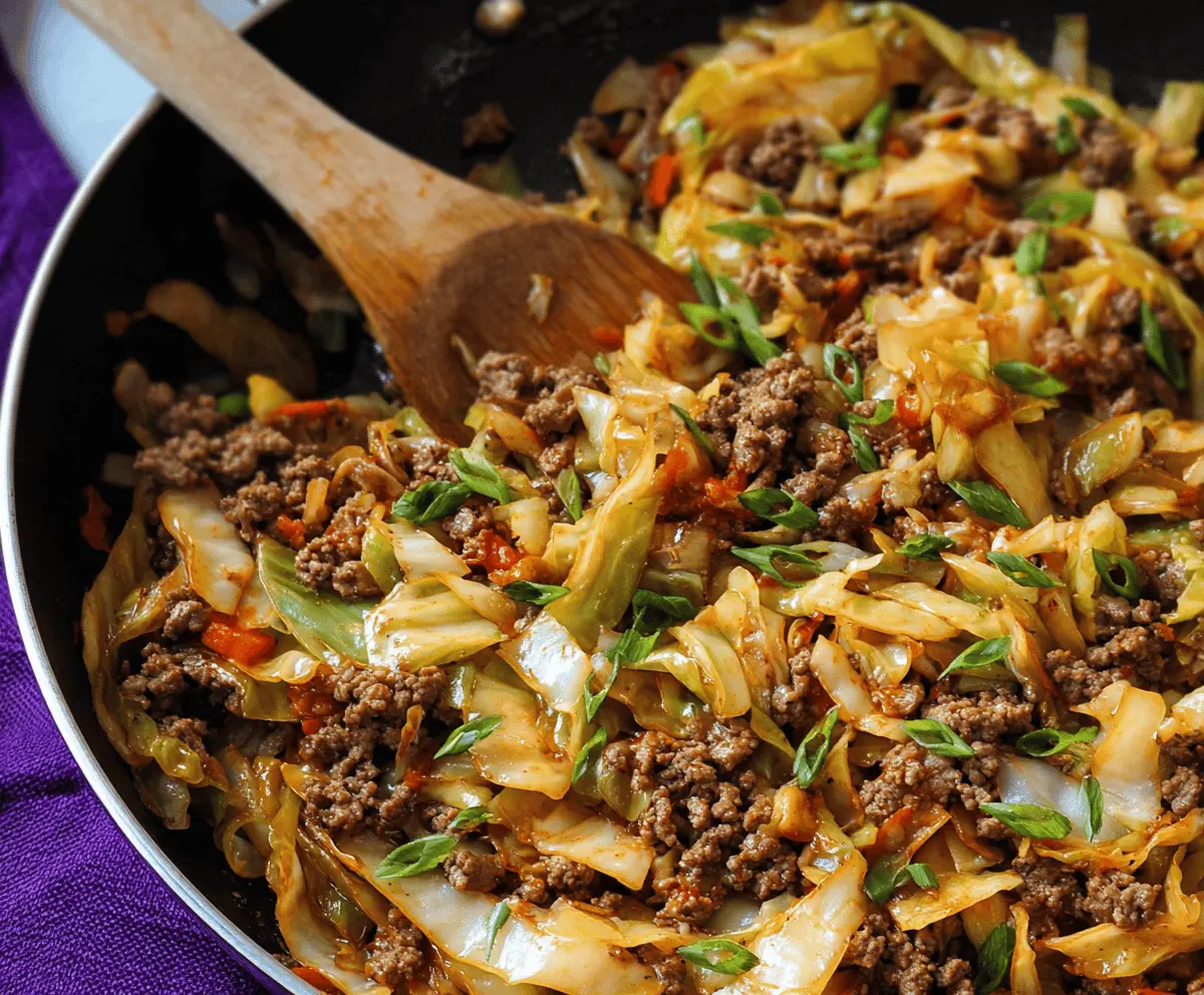 Ground Beef & Cabbage