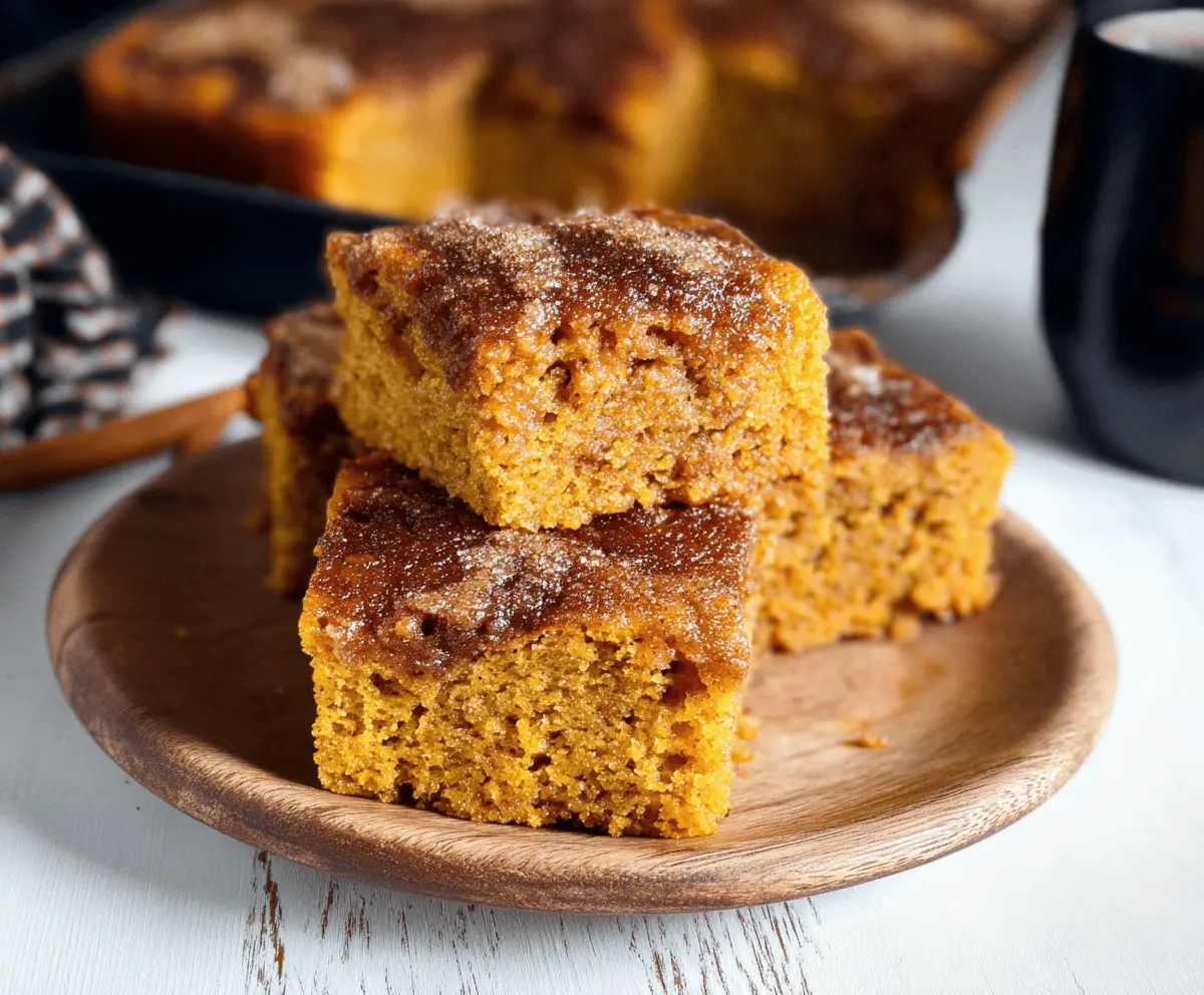 Pumpkin Snickerdoodle Snack Cake 