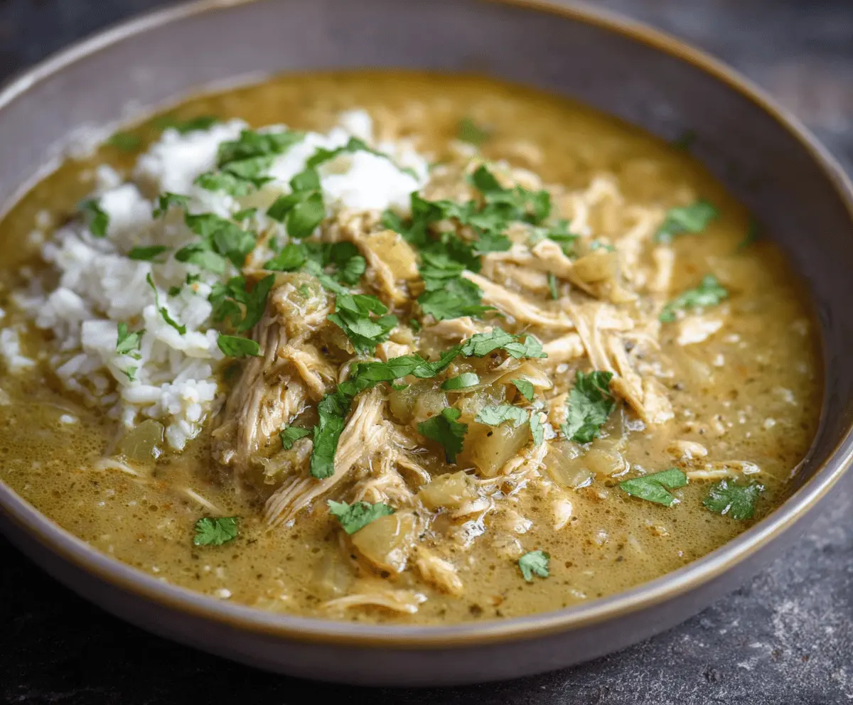 Slow Cooker Chicken Chili Verde