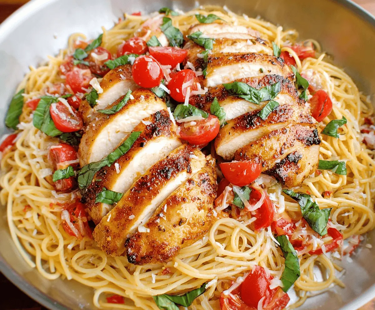 Bruschetta Chicken Pasta