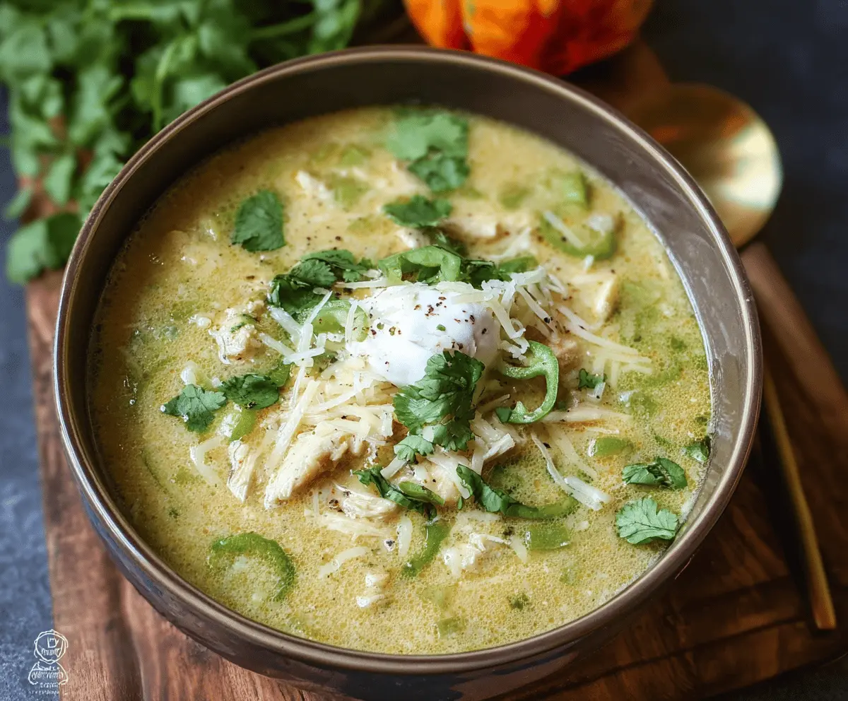 Creamy Green Enchiladas Chicken Soup