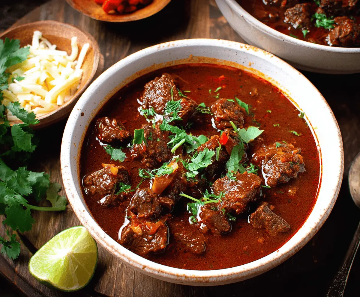 Easy Chili Colorado Inspired Stew