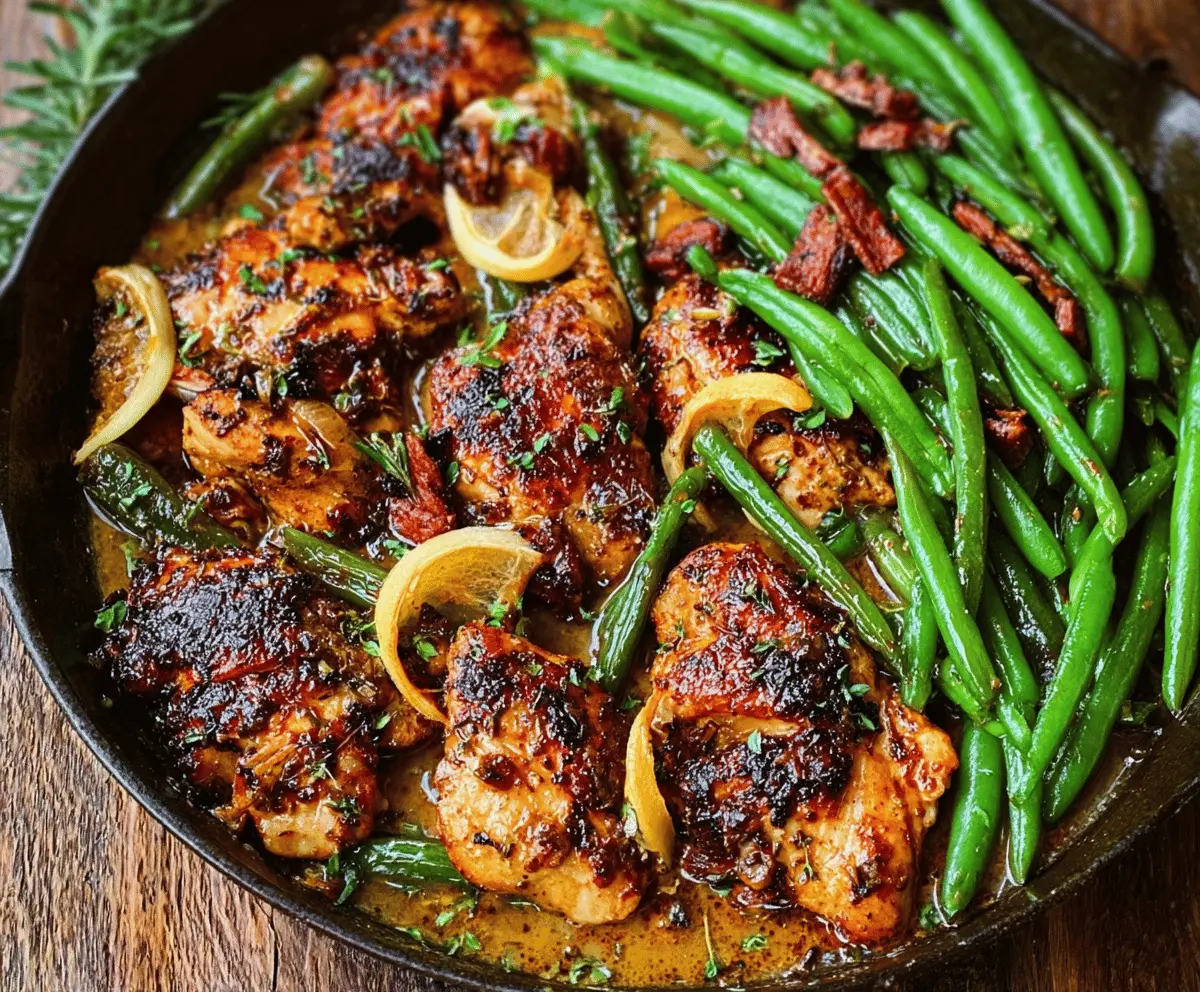 Garlic Butter Chicken and Green Beans