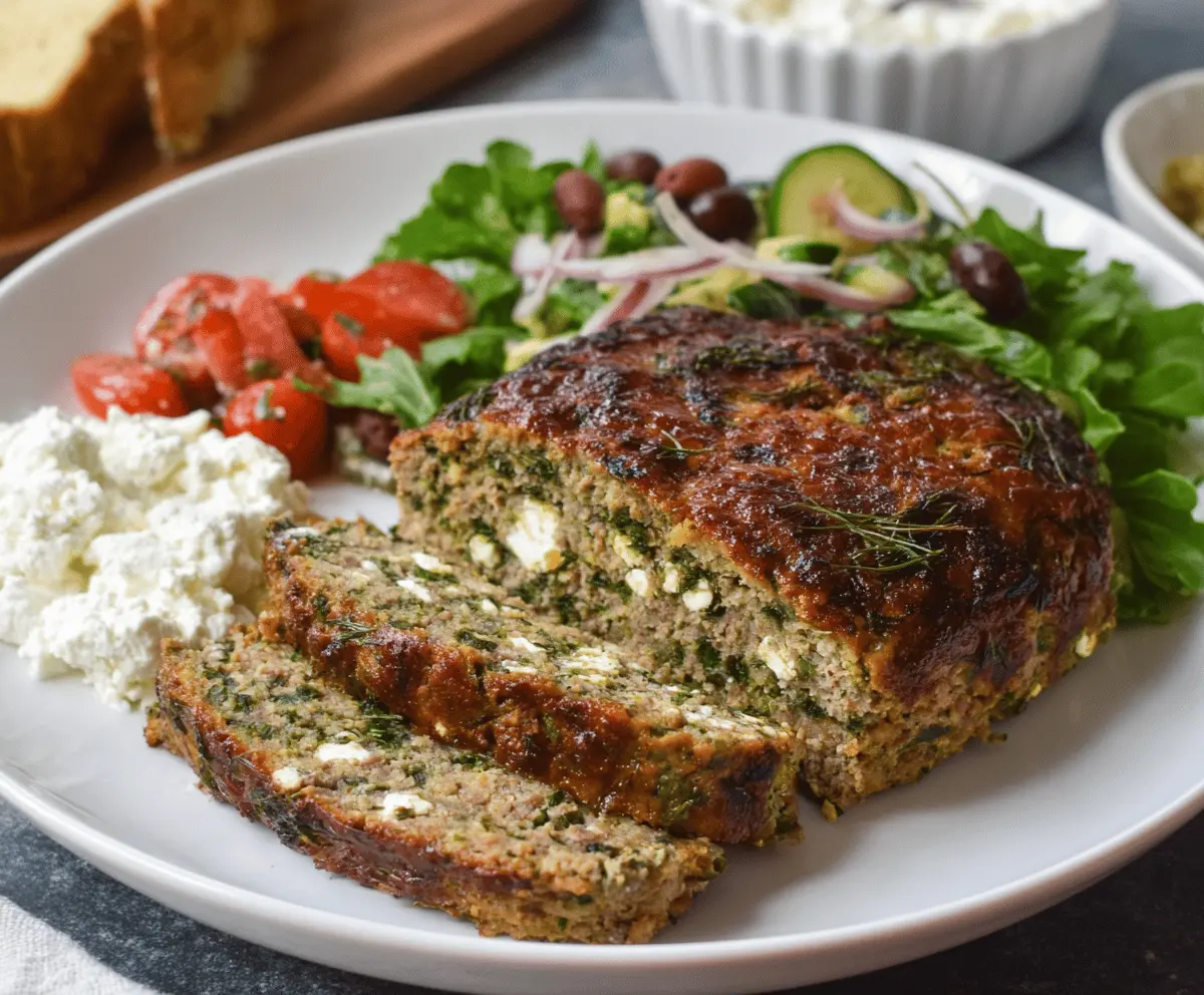 Greek-Style Keto Meatloaf