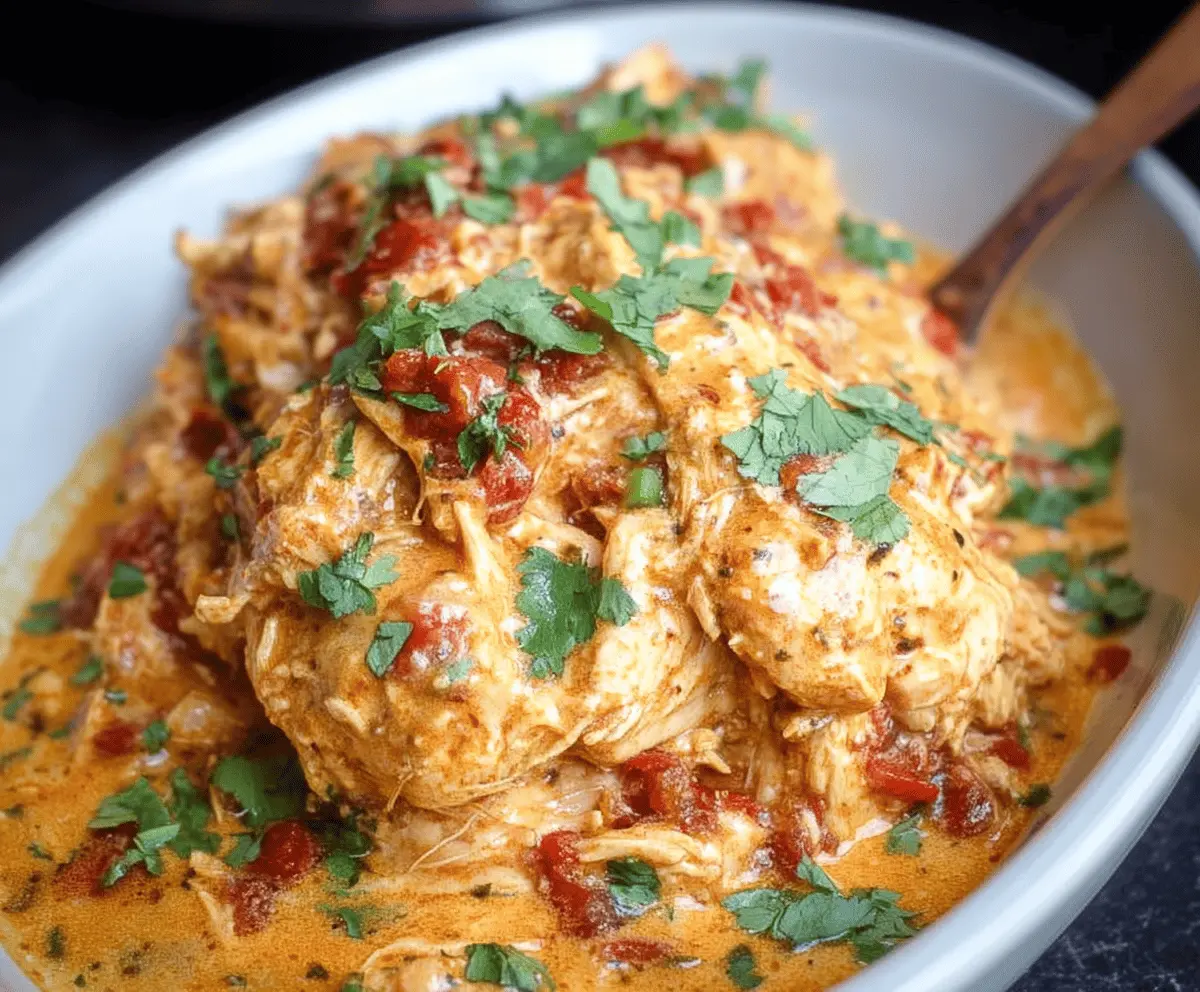 Slow Cooker Queso Chicken