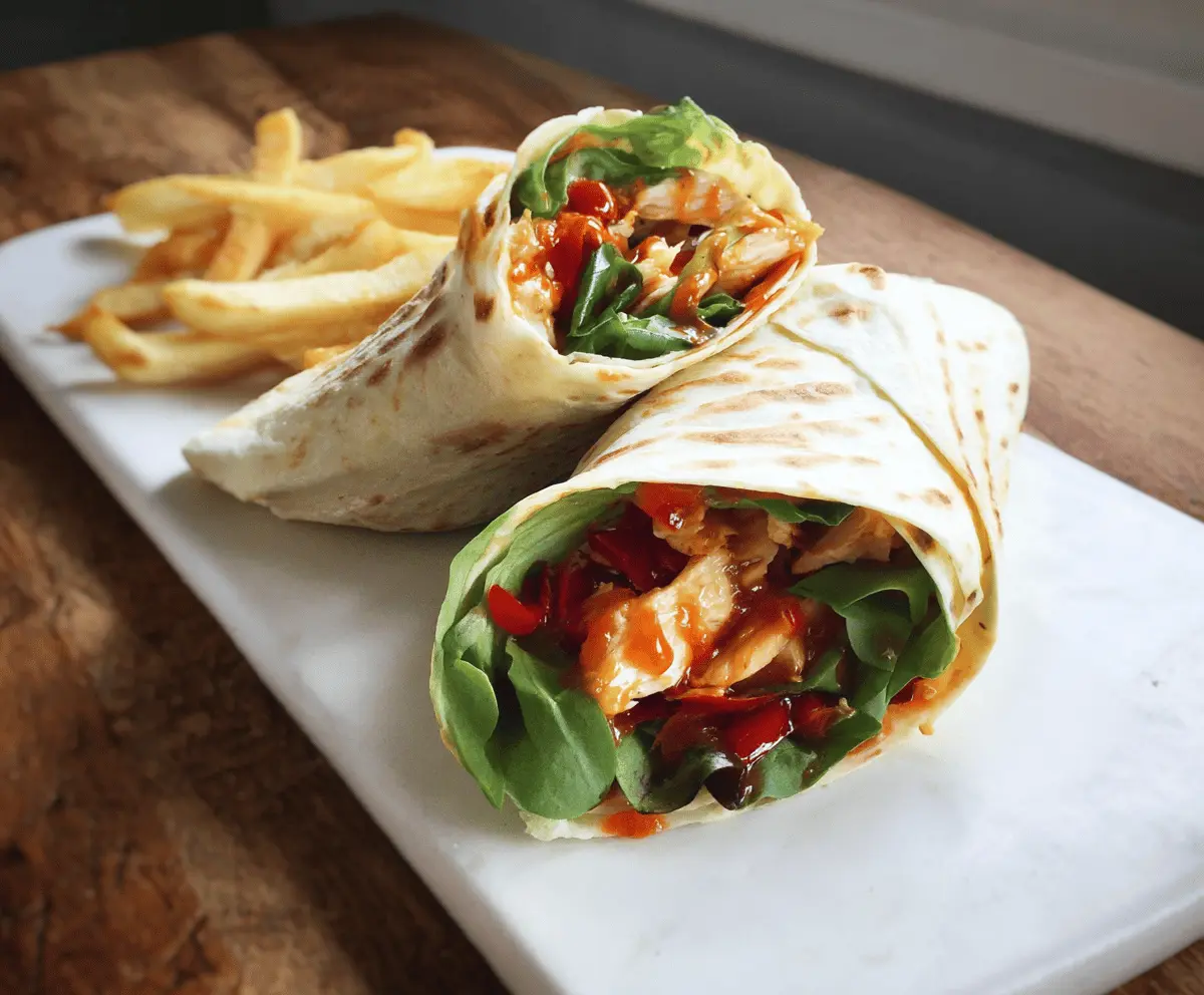 Sweet Chili Chicken Wraps