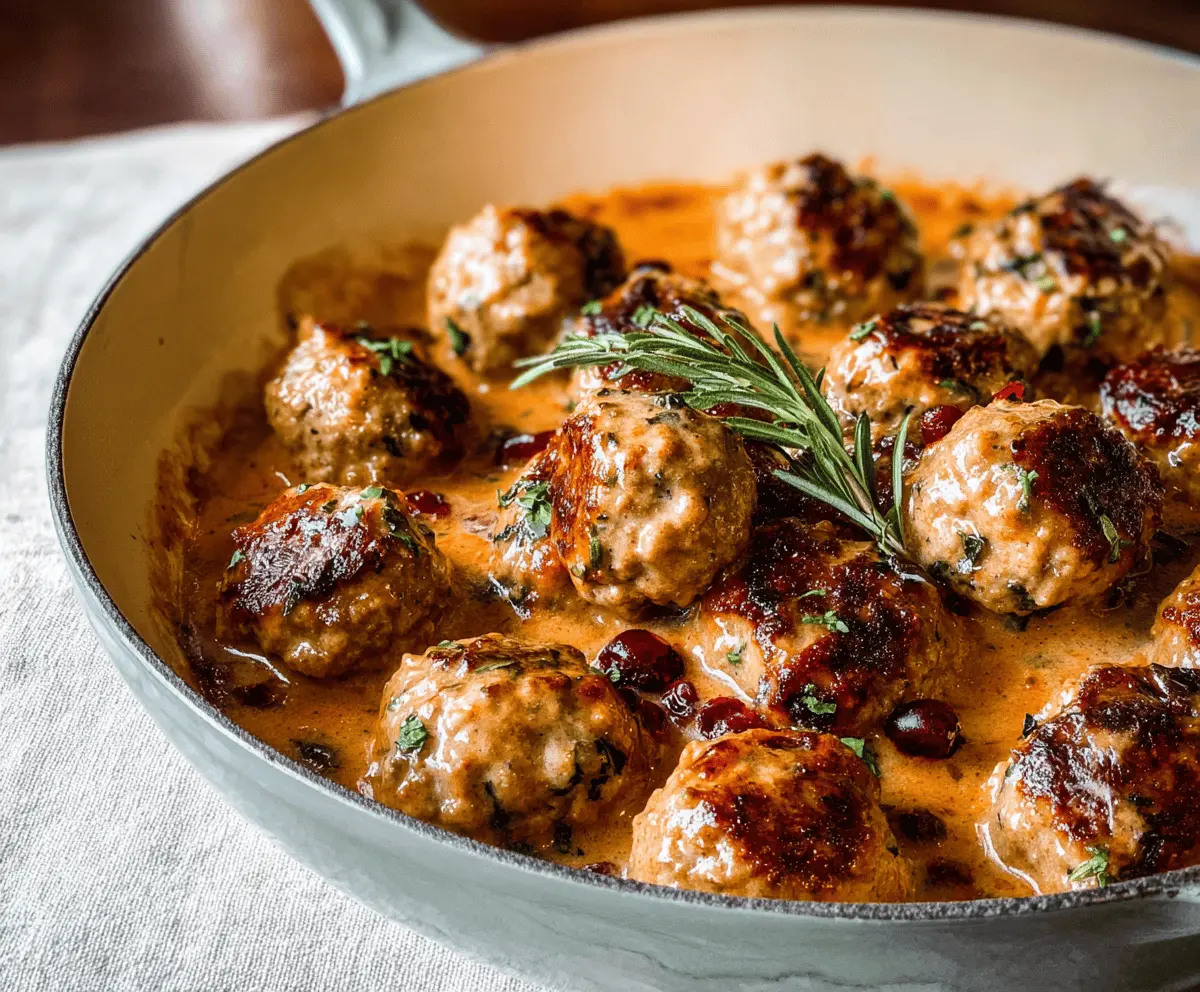 Thanksgiving Turkey Meatballs