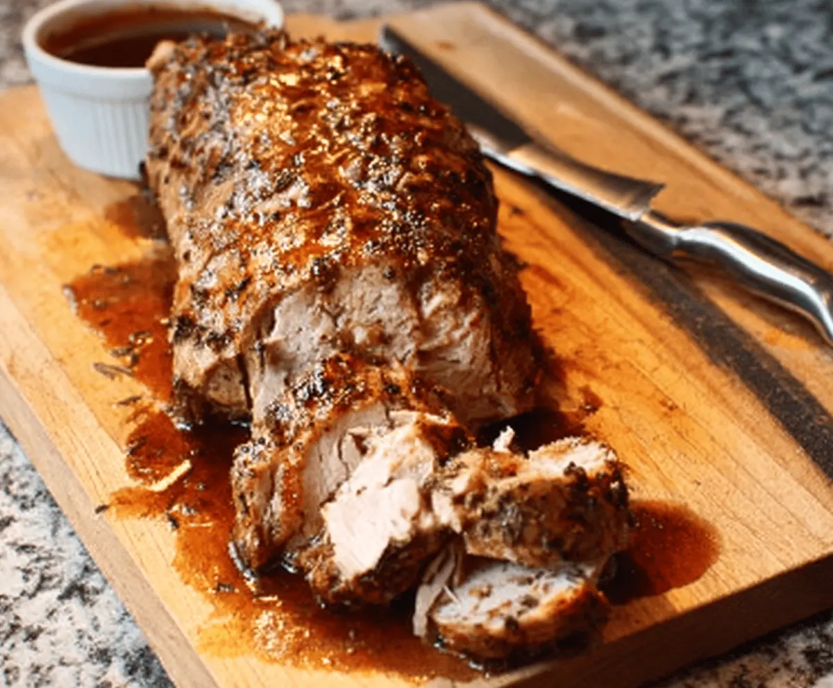 Crock Pot Garlic Balsamic Pork Loin Recipe