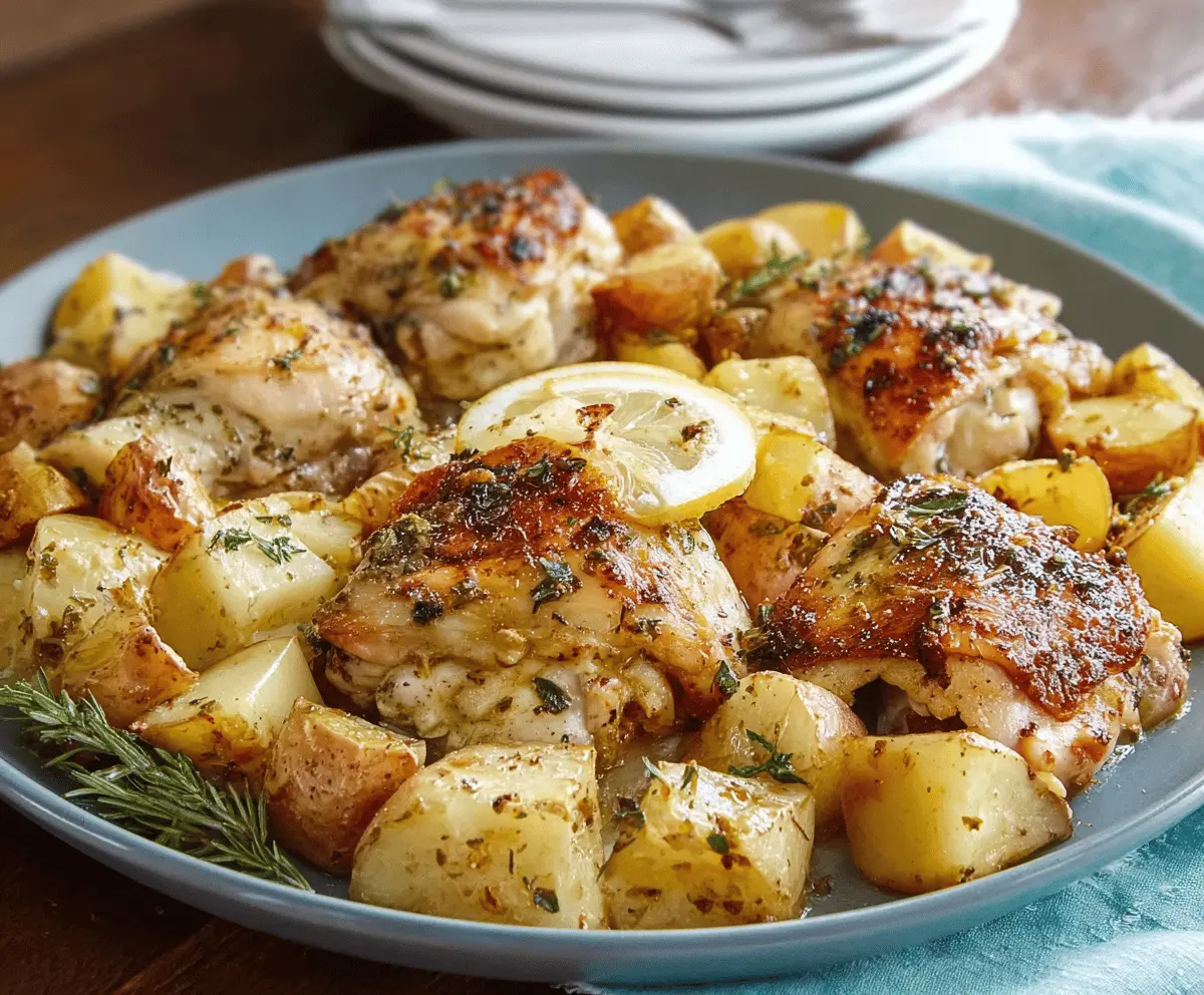Greek Lemon Chicken and Potatoes