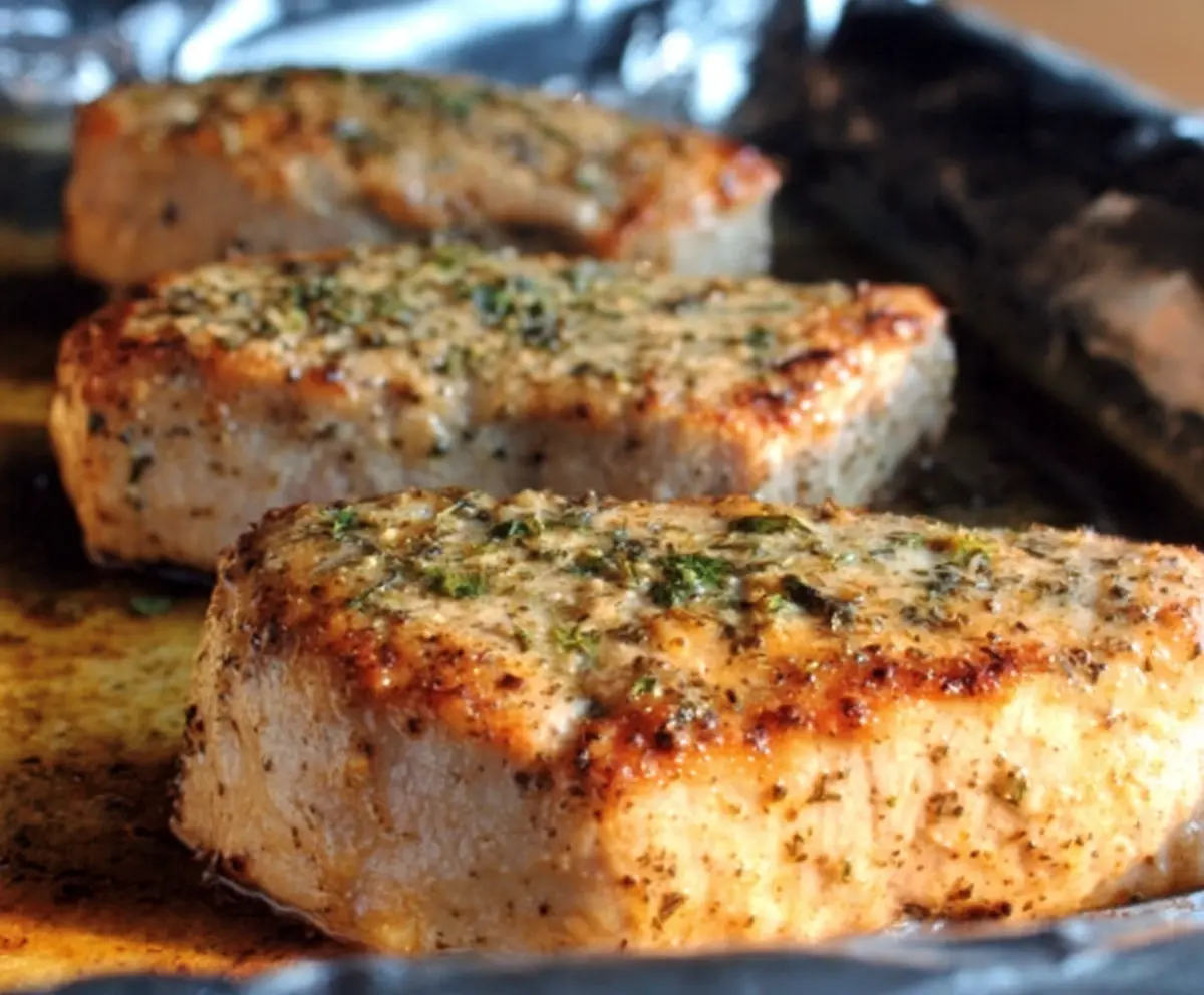 Oven Baked Ranch Pork Chops