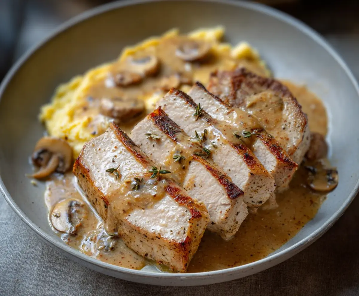 Skillet Pork Chops with Pan Gravy
