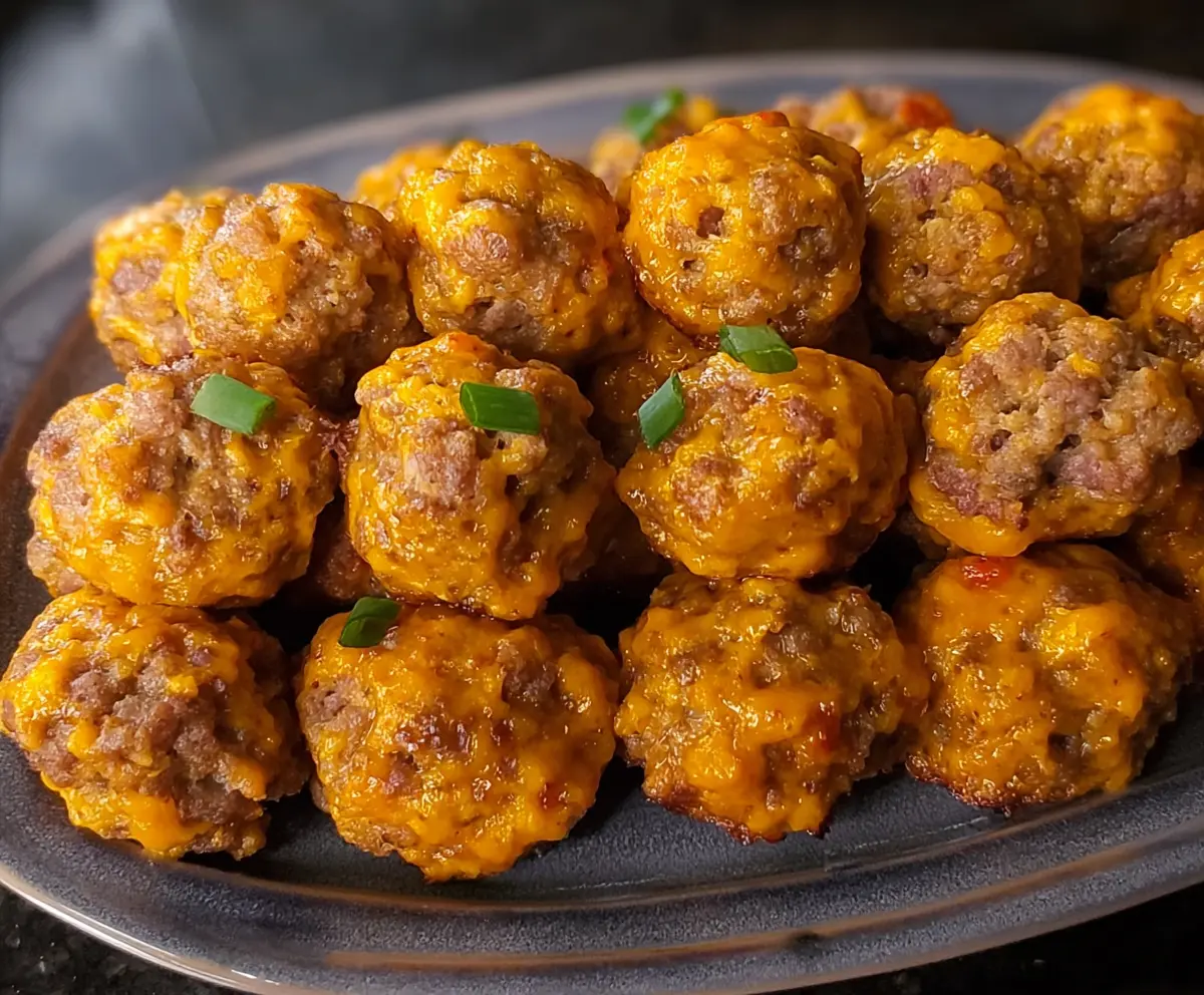 Spicy Sausage Balls without Bisquick