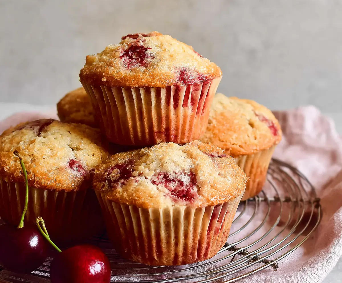 Cherry Muffins (Fresh and Easy)
