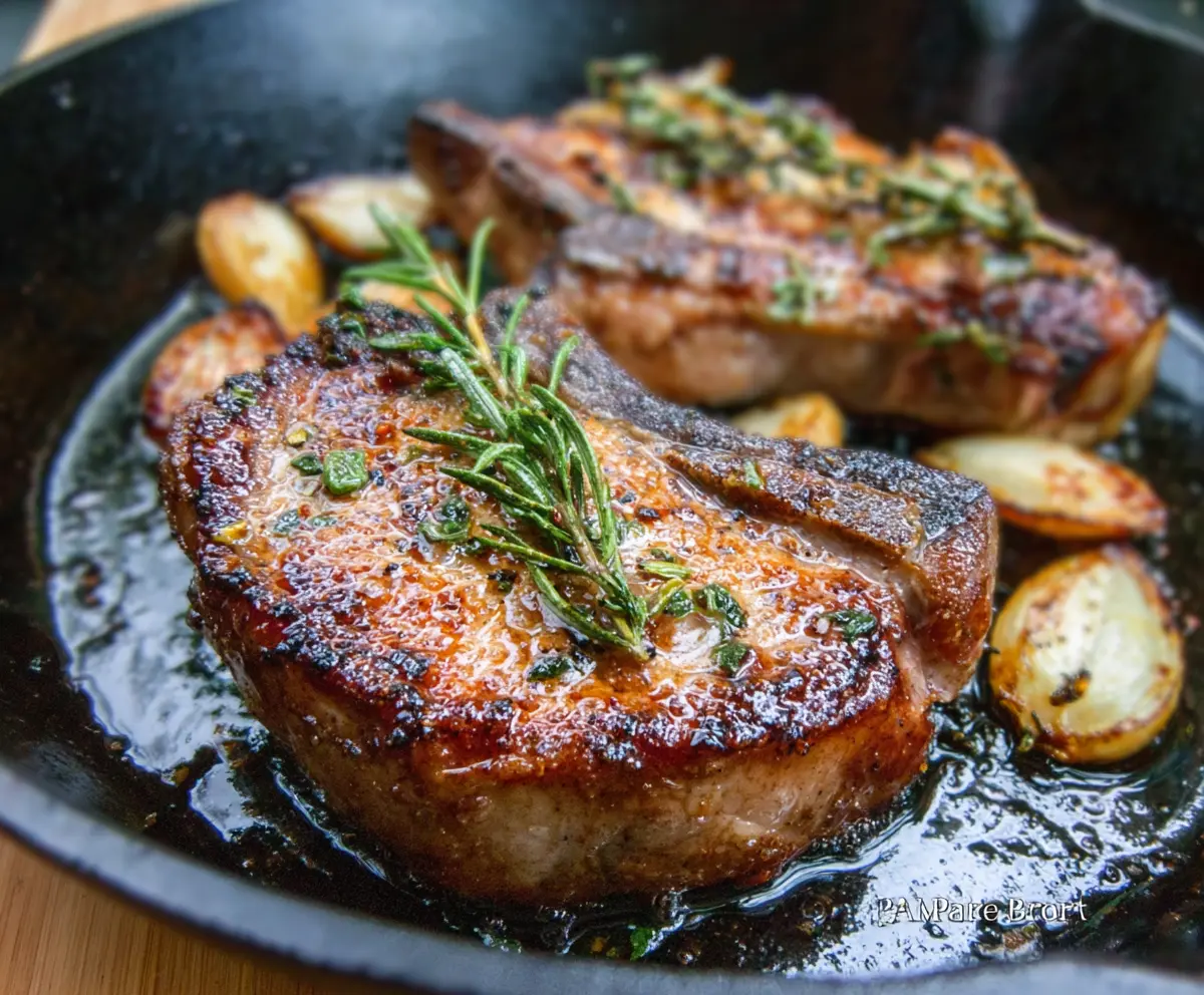 Pan Roasted Pork Chops