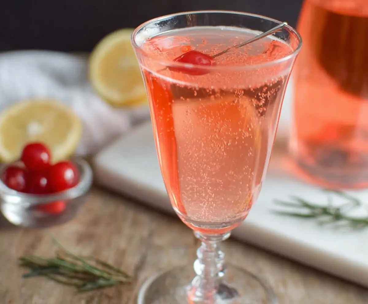 Pink Champagne Cocktail