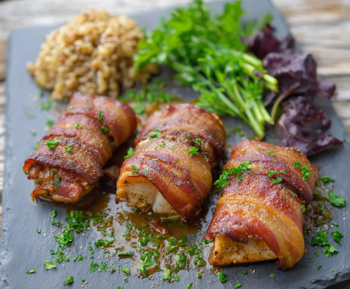 Bacon Wrapped Mahi-Mahi