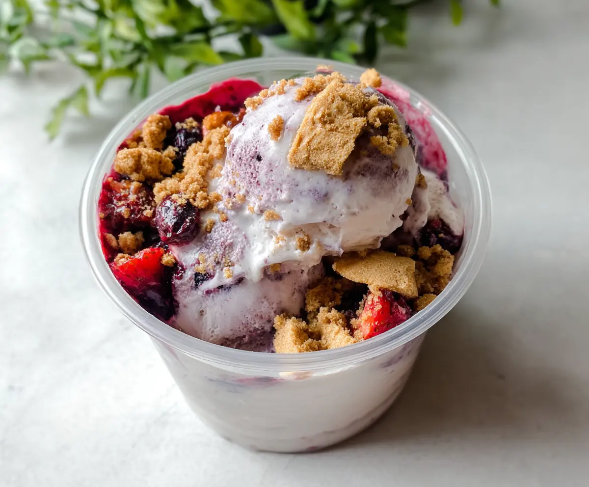 Berry Crumble Ice Cream