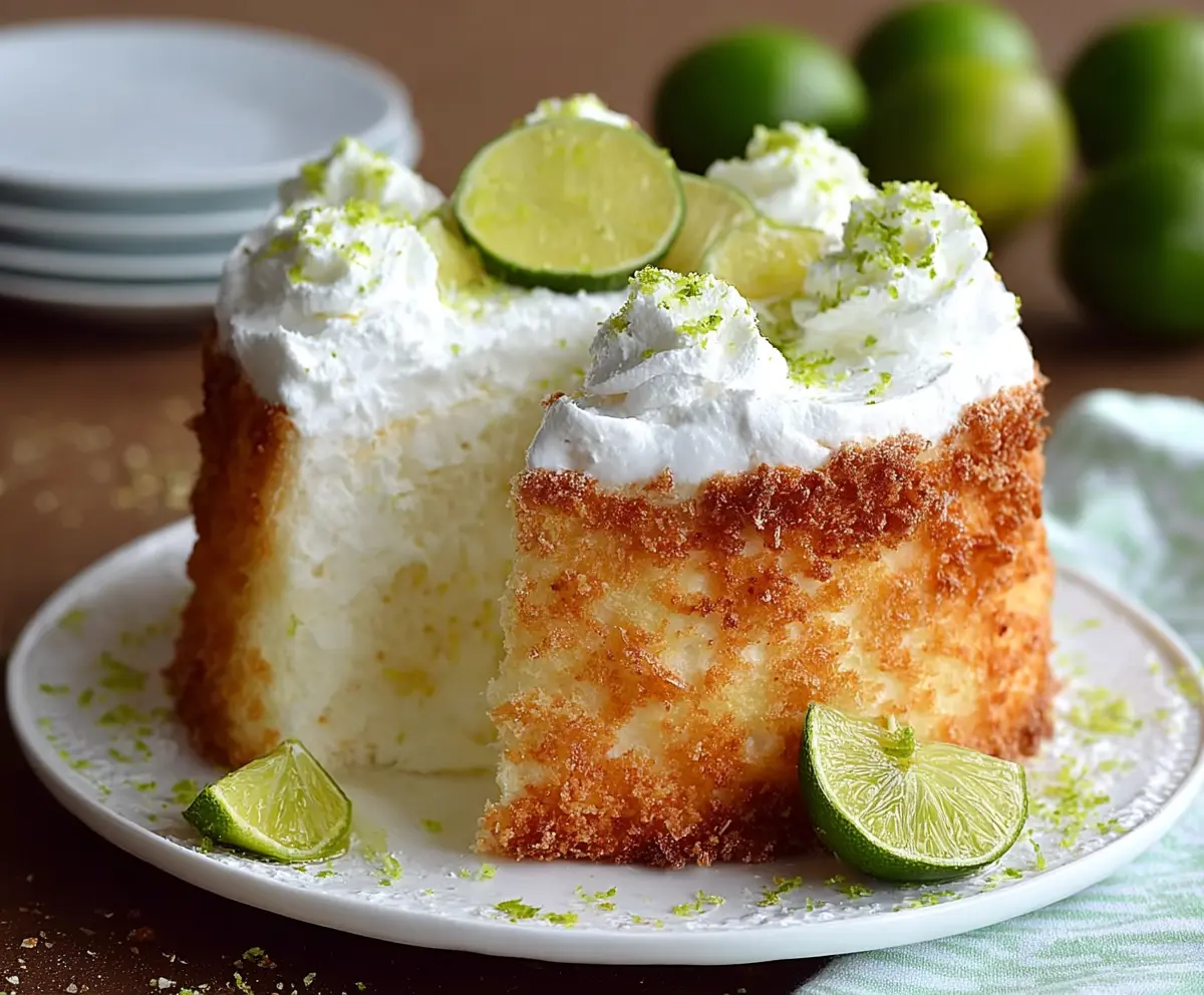 Best Key Lime Angel Food Cake