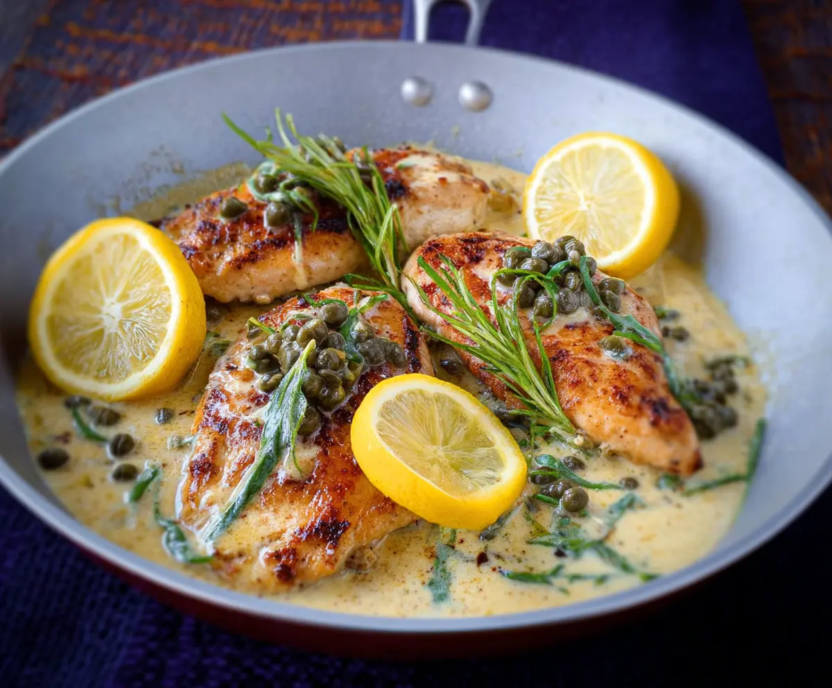 Creamy Lemon Caper Chicken