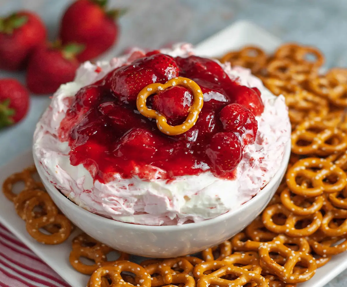 Easy Strawberry Pretzel Salad Dip