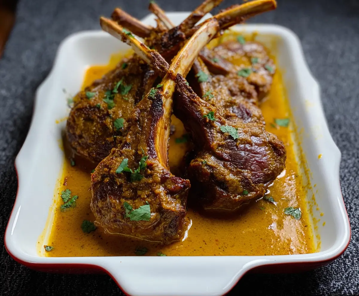 Instant Pot Curried Rack of Lamb