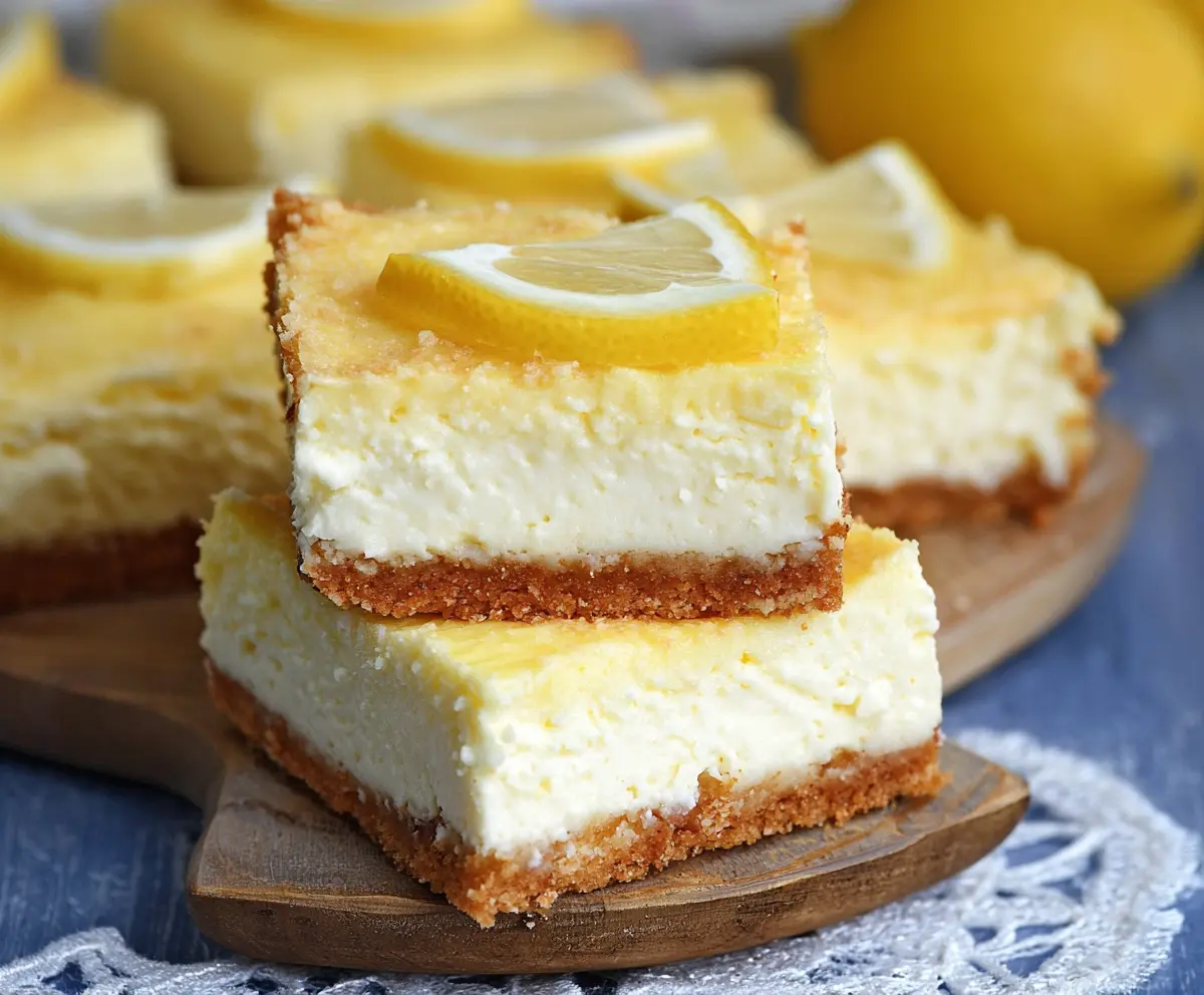 Keto Lemon Cheesecake Bars