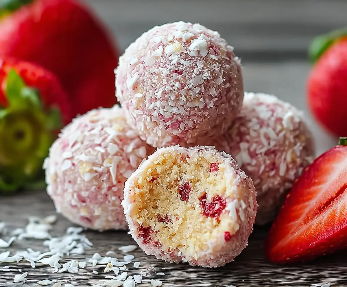 Strawberry Cheesecake Protein Balls
