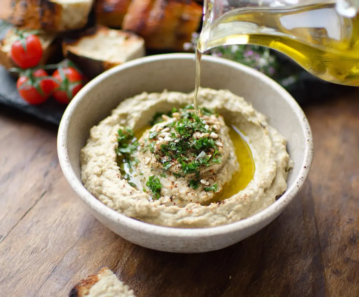 Baba Ganoush: Roasted eggplant Dip