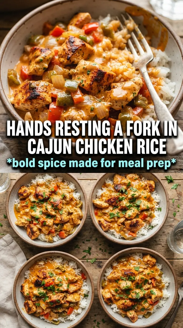 Creamy Cajun Chicken and Rice Bowls creamy skillet dinner
